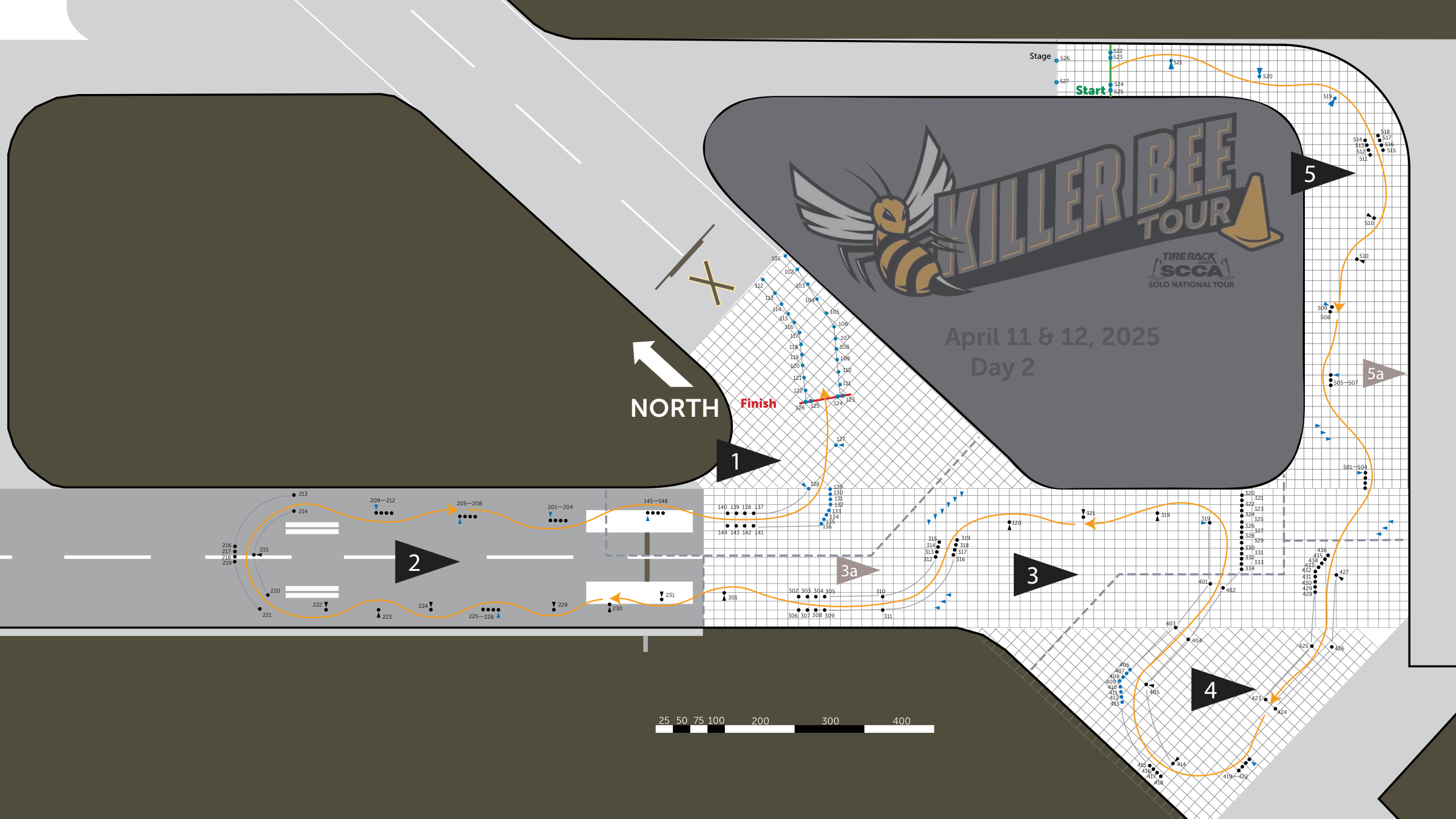 Official 2025 Beeville Day 2 course map
